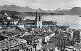 R170751 Luzern. Hofkirche Und Die Alpen. Photoglob Wehrli - World