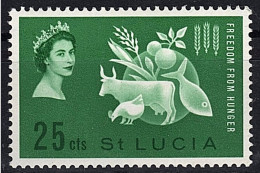 ST SANTA LUCIA 1963 - LUCHA CONTRA EL HAMBRE - YVERT 177** - Ste Lucie (...-1978)