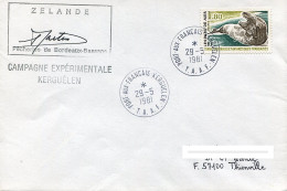 Pli Polaire - Campagne Expérimentale Kerguélen - Port Aux Français - Taaf - 29 Mai 1981 - Poste Maritime