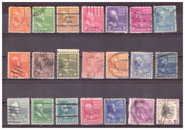 USA - 1938 -1943 Presidenziale - 21 Valori - Used Stamps