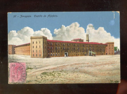 "SPANIEN" Aeltere Ansichtskarte "ZARAGOZA, Castillo" Mit Frankatur Auf Bildseite (B2184) - Briefe U. Dokumente
