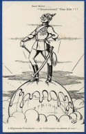 CPA Pol Satirique Caricature Anti Kaiser Germany Allemagne Non Circulé Patriotique Planisphère - Autres & Non Classés