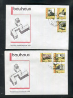 "DDR" 1980, Mi. 2508-2513 "Bauhaus" Auf 2 FDC (B2186) - 1971-1980