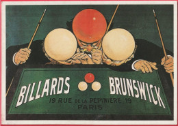 Publicité Sur Grande CP - Billards Brunswick - Werbepostkarten
