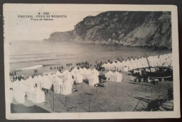 POSTCARD - NAZARÉ - Praia Da Nazareth - Praia De Banhos Nº 1639 (Ed. Alberto Malva) - CIRCULADO - Leiria