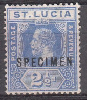 ST SANTA LUCIA 1912 - REY GEORGE V - YVERT 63* SPECIMEN - Ste Lucie (...-1978)