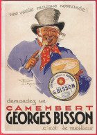 Publicité Sur Grande CP - Camemberg Georges Bisson - Advertising