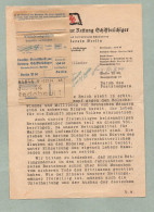 1 ORIGINAL DANKSCHREIBEN FÜR SPENDE MIT QUITTUNG DGZRS BEZIRKSVEREIN BERLIN 1944 - Historical Documents