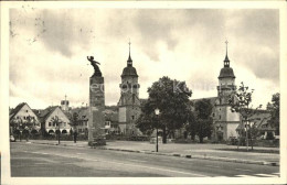 71680339 Freudenstadt Marktplatz Stadtkirche Gedenksaeule Freudenstadt - Freudenstadt