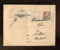 "OESTERREICH" 1910, Privatganzsachenumschlag Ex Wien Nach Zittau (B2189) - Enveloppes