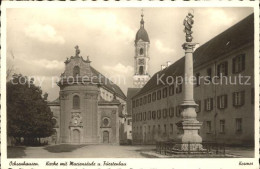 71680300 Ochsenhausen Mariensaeule Kirche Ochsenhausen - Autres & Non Classés