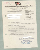 1 ORIGINAL DANKSCHREIBEN FÜR SPENDE DGZRS BEZIRKSVEREIN BERLIN 1943 - Documents Historiques
