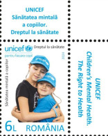 ROMANIA 2024 UNICEF - CHILDREN’S MENTAL HEALTH. - THE RIGHT TO HEALTH  Set Of 1 Stamp MNH** - UNICEF