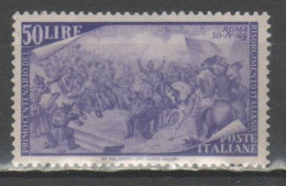 ITALIA 1948 - Risorgimento 50 L. * - 2 Scan - 1946-60: Mint/hinged