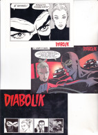 3  Cartoline : DIABOLIK     Non  Viaggiate. - Comics