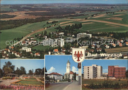 71679018 Bad Wurzach Thorbecke Luftbild Kurpark Kirche Hochhaus Wappen Bad Wurza - Bad Wurzach