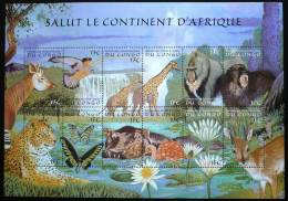 Congo - 2000 - Birds - Yv 1522AK/BC - Sonstige & Ohne Zuordnung