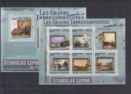 Comores - 2009 - Art: Stanislas Lepine - Yv 1821/25 + Bf 233 - Impressionismus