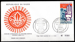 Niger 1972, Scout, FDC - Niger (1960-...)