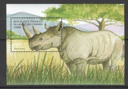 Comores - 1999 - Mammals: Rhinoceros Noir - Yv Bf 83A - Neushoorn