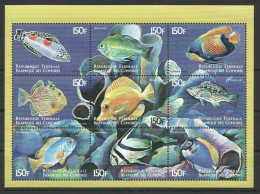 Comores - 1999 - Fish - Yv 900/08 - Fishes