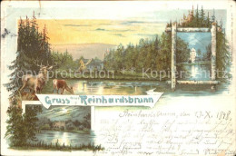 71678581 Reinhardsbrunn Panorama Hirsch Reh Partie Am Fluss Reinhardsbrunn - Friedrichroda