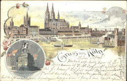 71678560 Koeln Rhein Koelner Dom Bruecke Rheinschiffahrt Friedrich Wilhelm Denkm - Koeln