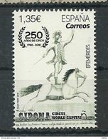 ESPAGNE SPANIEN SPAIN ESPAÑA 2018 CIRCUS CIRCO MNH ED 5208 YT 4937 MI 5232 SN 4263 SG 5199 - Unused Stamps