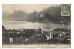 Talloires (74) : Vendangeurs Dans Les Vignes Et Vue Générale Sur Le Quartier En 1907 (animé) PF. - Talloires