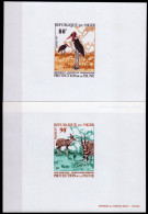 Niger 1977, Antilopes, Birds, 2 Block DELUXE - Sonstige & Ohne Zuordnung