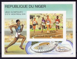 Niger 1976, Olympic Games In Montreal, Athletic, BF IMPERFORATED - Athletics