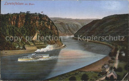 71678326 St Goarshausen Loreleifelsen Rheindampfer Ehrenthal - Loreley