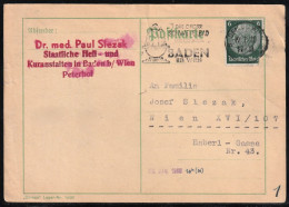 1940 Germany Postally Travelled Card With Slogan Cancel - Covers & Documents