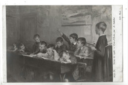 Ecoles : GP D'élèves à L'étude Dans Une Classe Tableau De A Sédillot En 1908 (animé) PF. - Schulen