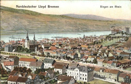 71678238 Bingen Rhein Blick Ueber Die Stadt Kirche Burg Klopp Weinberge Norddeut - Bingen