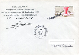 Pli Polaire - GIE Zélande - Port Aux Français - Kerguélen - Mention Paquebot - Taaf - 29 Mai 1981 - Schiffspost