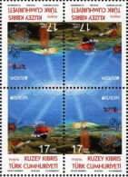 Northern Cyprus - 2024 - Europa CEPT - Underwater Fauna & Flora - Mint BLOCK Of 4 Stamps - Ongebruikt