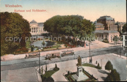 71678194 Wiesbaden Kurhaus Und Hoftheater Denkmal Statue Strassenbahn Wiesbaden - Wiesbaden