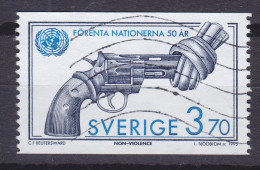 Sweden 1995 Mi. 1899, 3.70 Kr Vereinte Nationen (UNO) Skulptur Von Carl Frederik Reuterswärd - Oblitérés