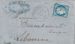 Lettre De Coutras à Libourne LAC - 1849-1876: Classic Period