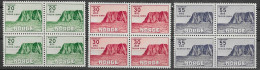 Noruega 1953 - Mi:380/382, Yv:345/347 ** Tourism North Cape BL4 - Ungebraucht