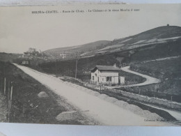 Carte Postale De Berzé Le Châtel, Saone Et Loire, La Route De Cluny, Le Château Et Le Vieux Moulin à Vent - Autres & Non Classés