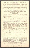 Bidprentje Tiegem - Crommelinck Remi August (1863-1934) Oud Burgemeester - Images Religieuses