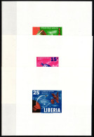 Liberia 619-621 B Postfrisch Als Einzelblöcke #KP831 - Andere & Zonder Classificatie