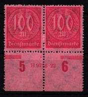 Deutsches Reich Dienstmarken 74HAN Postfrisch H9726.22 #HT827 - Service