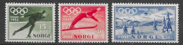 NORUEGA 1951 YT 337/339 **  Sports Jeux Olympiques D'hiver - Ongebruikt