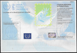 UPU. (07) Coupon Réponse/reply Coupon Modello Istanbul SPECIMEN Senza Indicazione Del Paese E Con Bandiera ONU. - Sonstige & Ohne Zuordnung