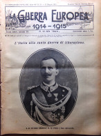 L'Illustrazione Popolare 27 Maggio 1915 WW1 Italia In Guerra Alleati Vanderbilt - Andere & Zonder Classificatie