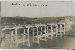 3586 - ROBERTVILLE (Waimes Et Environs ) Pont De La Warche Photo Carte Colée Sur Carton - Weismes