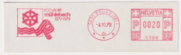 Freistempel  "100 Jahre Mühlebach 1879-1979"  Brugg      1979 - Frankiermaschinen (FraMA)